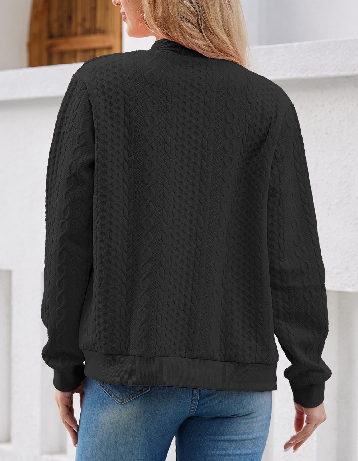 Foto 6 pulgar | Sudaderas Tipo Cárdigan Wrolem Con Cremallera Para Mujer - Venta Internacional.