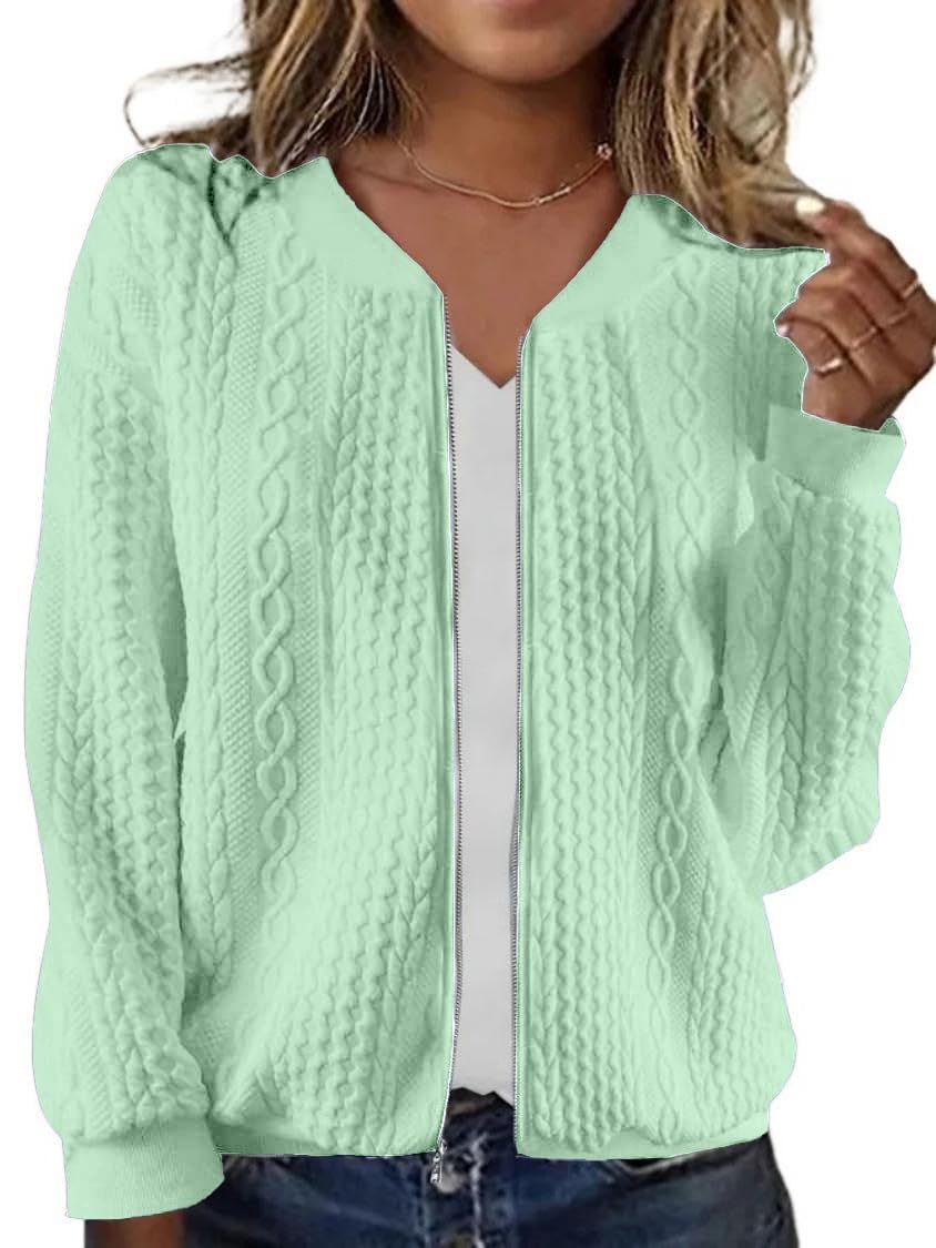 Foto 1 | Sudaderas Tipo Cárdigan Wrolem Con Cremallera Para Mujer - Venta Internacional.
