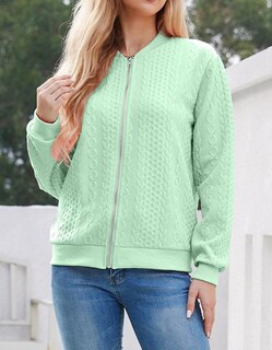 Foto 7 | Sudaderas Tipo Cárdigan Wrolem Con Cremallera Para Mujer - Venta Internacional.