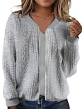 Sudaderas Tipo Cárdigan Wrolem Con Cremallera Para Mujer - Venta Internacional.