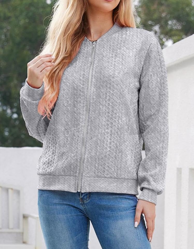 Foto 7 | Sudaderas Tipo Cárdigan Wrolem Con Cremallera Para Mujer - Venta Internacional.