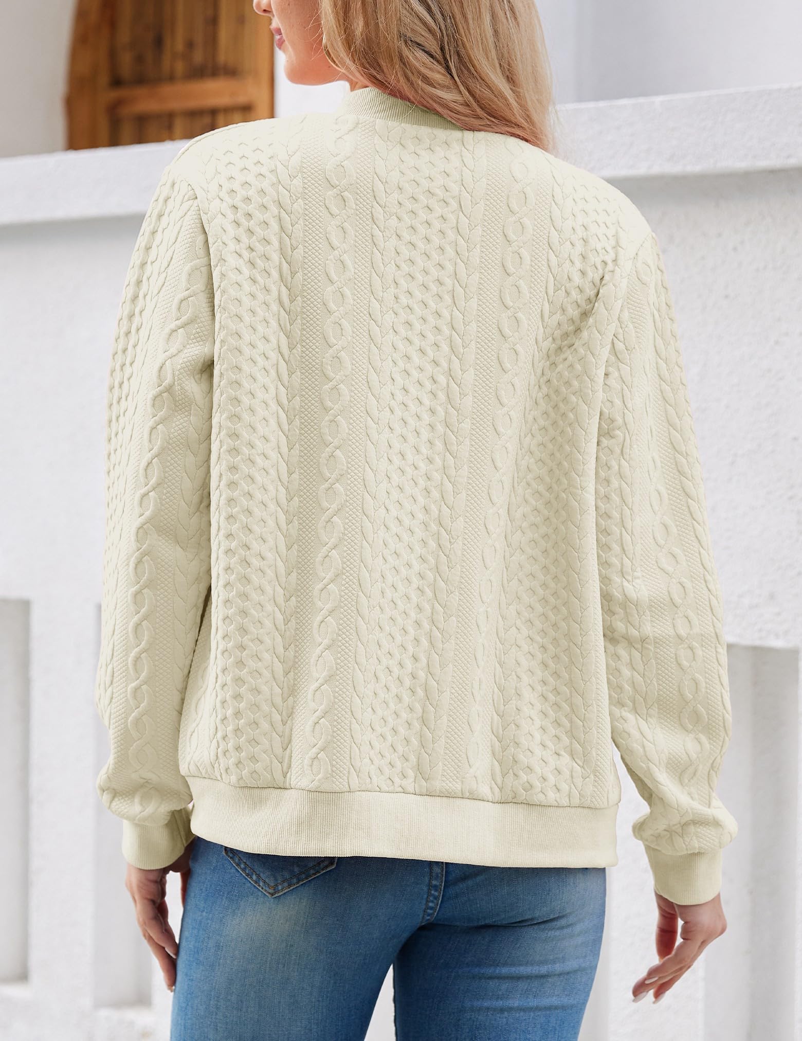 Foto 5 | Sudaderas Tipo Cárdigan Wrolem Con Cremallera Para Mujer - Venta Internacional.