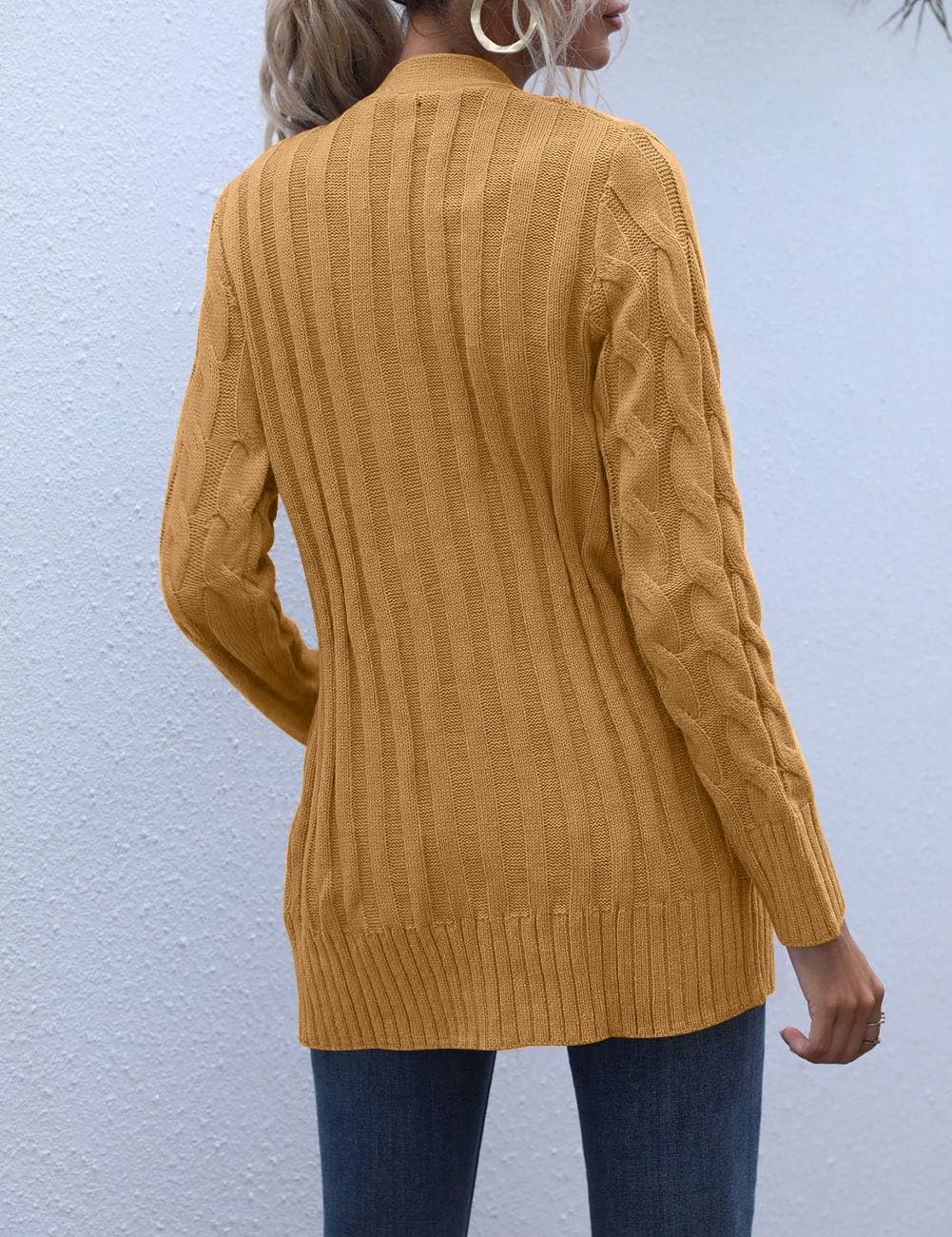 Foto 5 pulgar | Jersey Tipo Cárdigan Merokeety para Mujer de Punto Trenzado - Venta Internacional