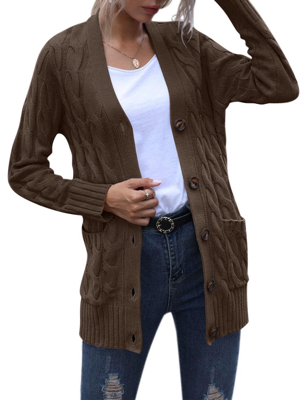 Foto 3 | Cárdigan Merokeety para Mujer-Venta Internacional