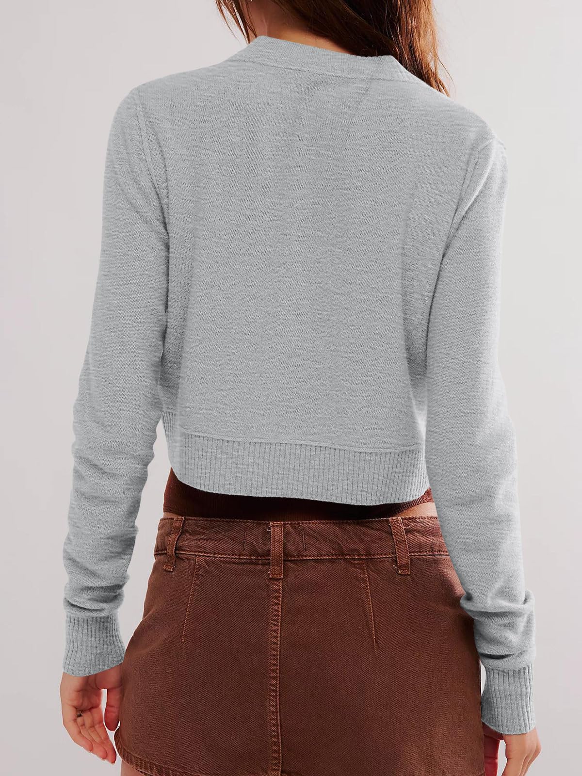 Foto 6 | Jersey Tipo Cárdigan Saodimallsu De Punto Ligero Para Mujer - Venta Internacional.
