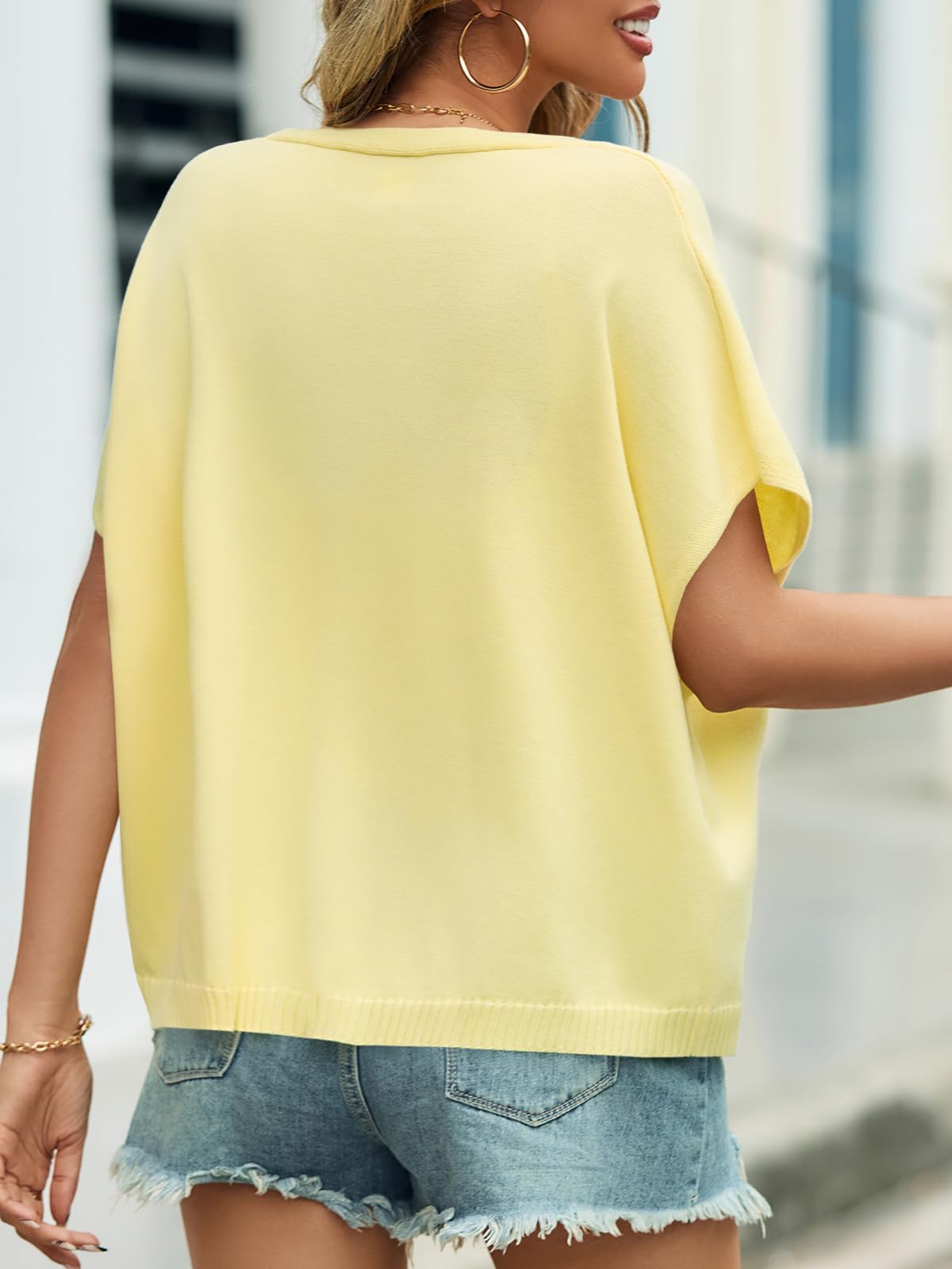 Foto 6 pulgar | Cárdigan Saodimallsu Amarillo para Mujer- Venta Internacional