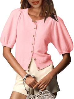 Foto 1 | Chaqueta Saodimallsu Puff de Manga Corta Rosa para Mujer - Venta Internacional