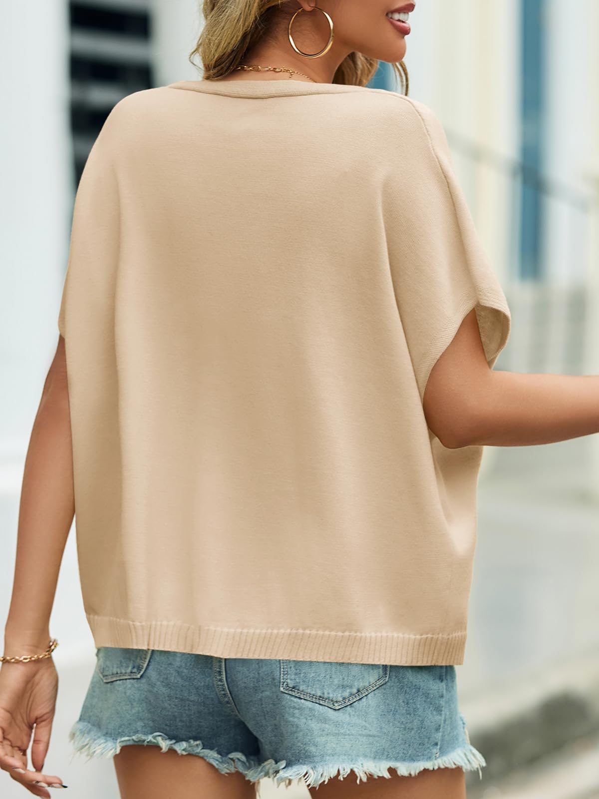 Foto 5 | Cárdigan Saodimallsu de Verano con Cuello V para Mujer- Venta Internacional
