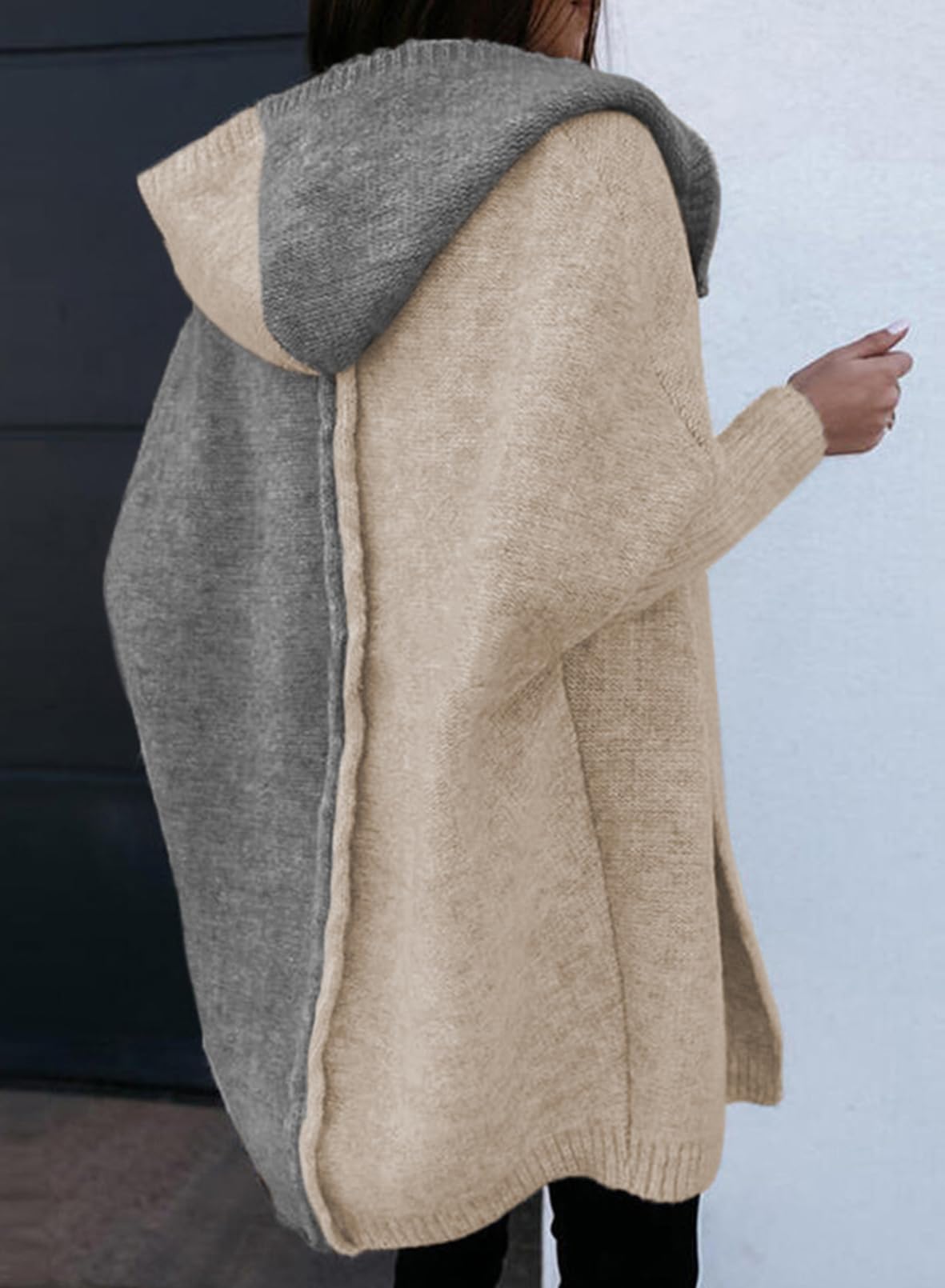 Foto 5 | Suéter Tipo Cárdigan Astylish Boyfriend Color Block Para Mujer - Venta Internacional.