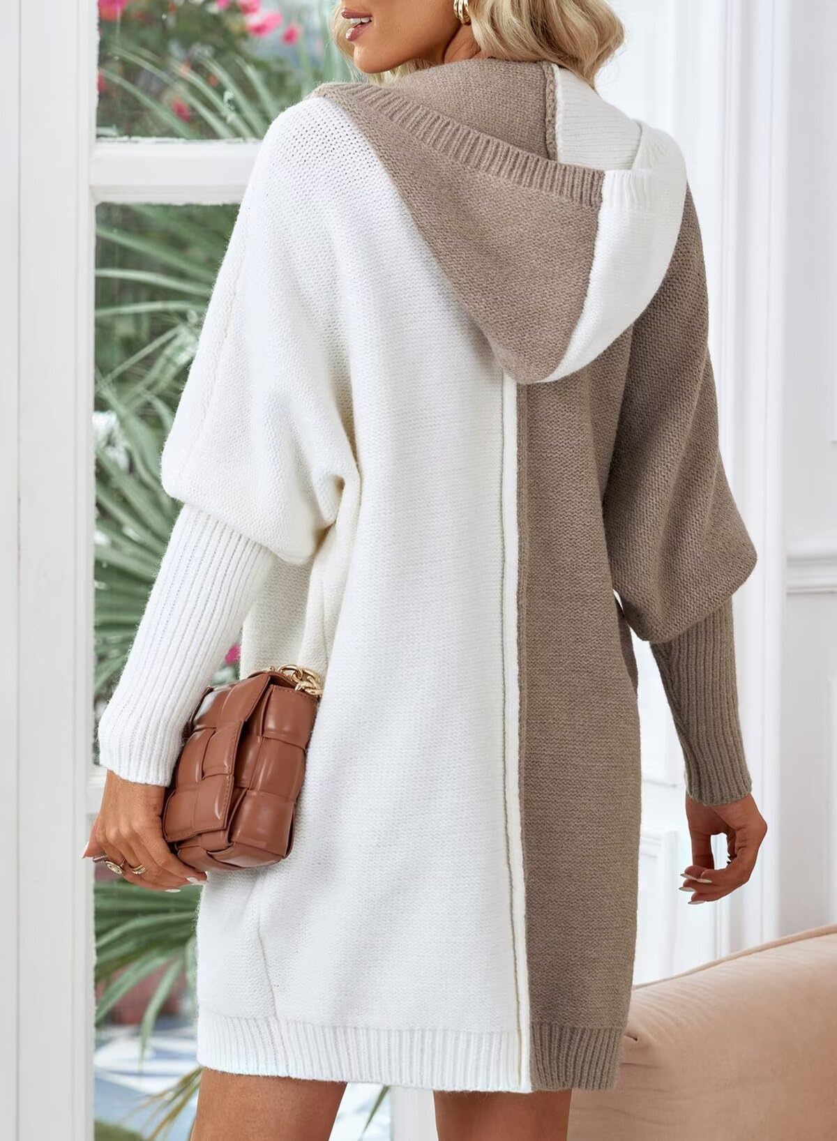 Foto 5 pulgar | Cárdigan con Capucha Astylish Caqui para Mujer - Venta Internacional
