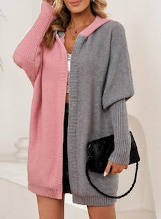 Foto 2 | Sudadera Con Capucha, Elegante Bloque De Colores Para Mujer - Venta Internacional.