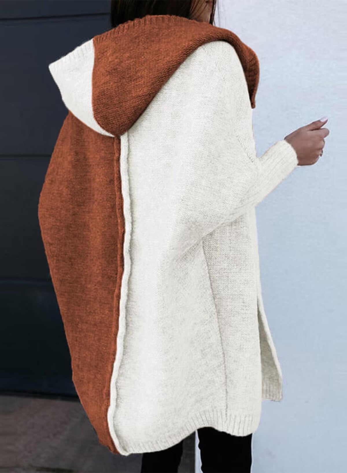 Foto 5 pulgar | Jersey, Sudadera Con Capucha, Elegante, Para Mujer, Color Marrón - Venta Internacional.