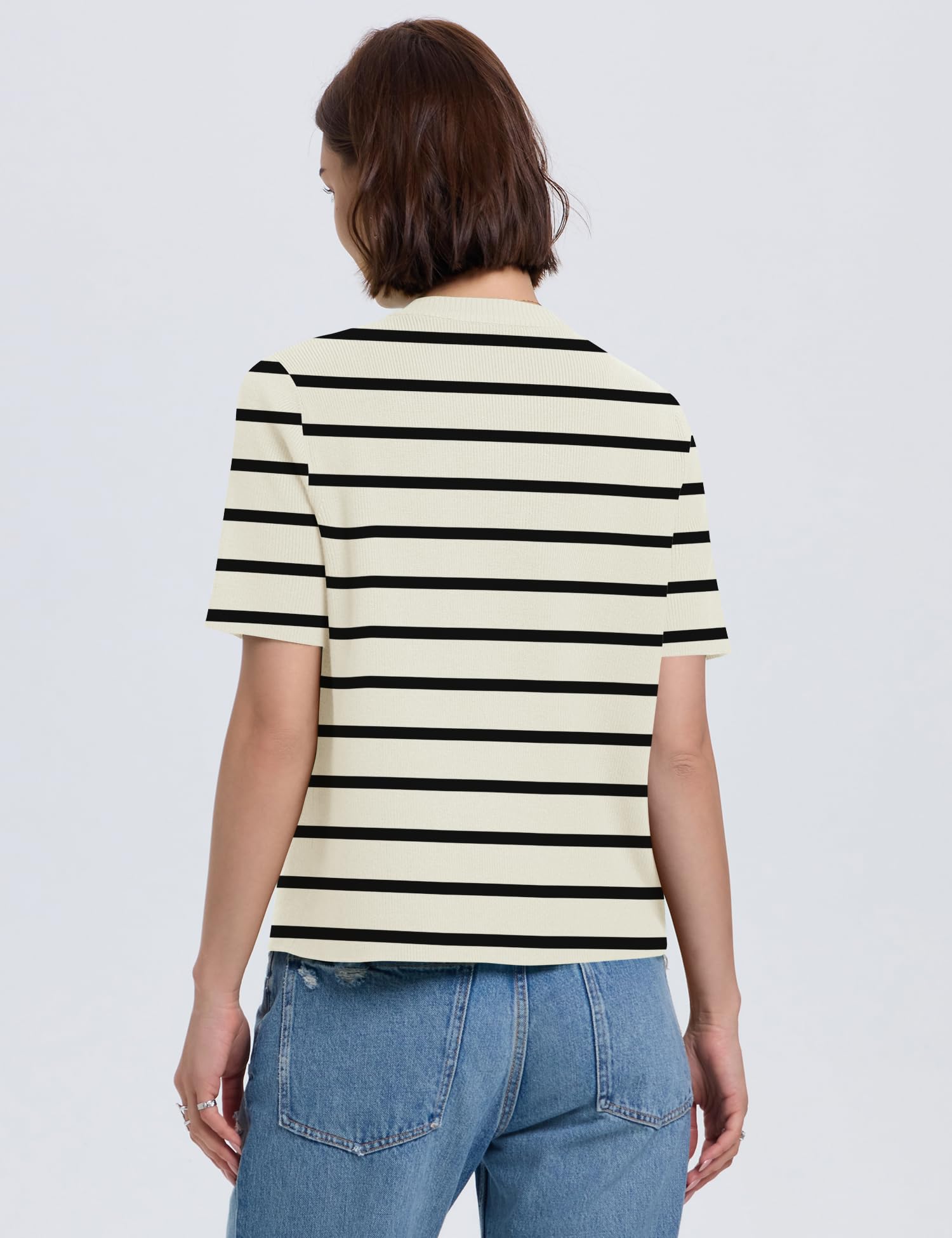 Foto 5 pulgar | Cárdigan Lomon De Punto De Manga Corta Para Mujer, Primavera-verano, Talla M - Venta Internacional.