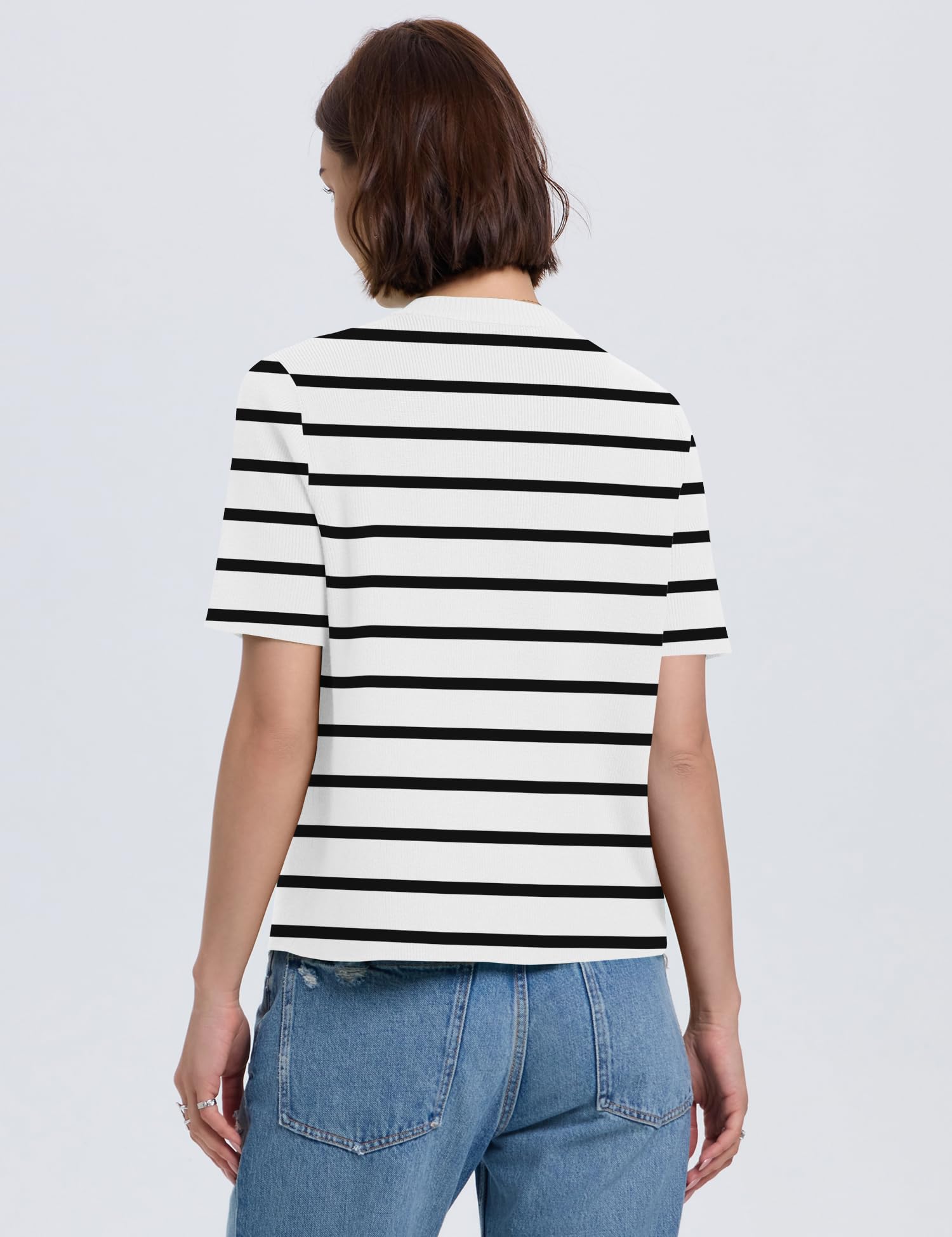 Foto 4 | Cárdigan Lomon De Punto De Manga Corta Para Mujer, Primavera Y Verano, Talla S - Venta Internacional.