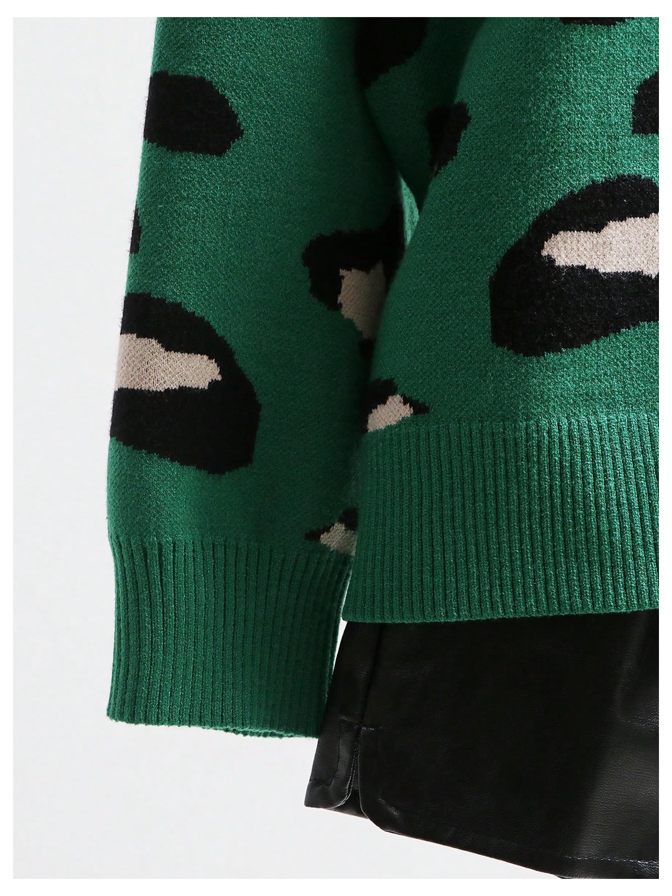 Foto 3 | Suéter Con Cuello En V Y Estampado De Tigre De Leopardo Para Mujer, Wdirara - Venta Internacional.