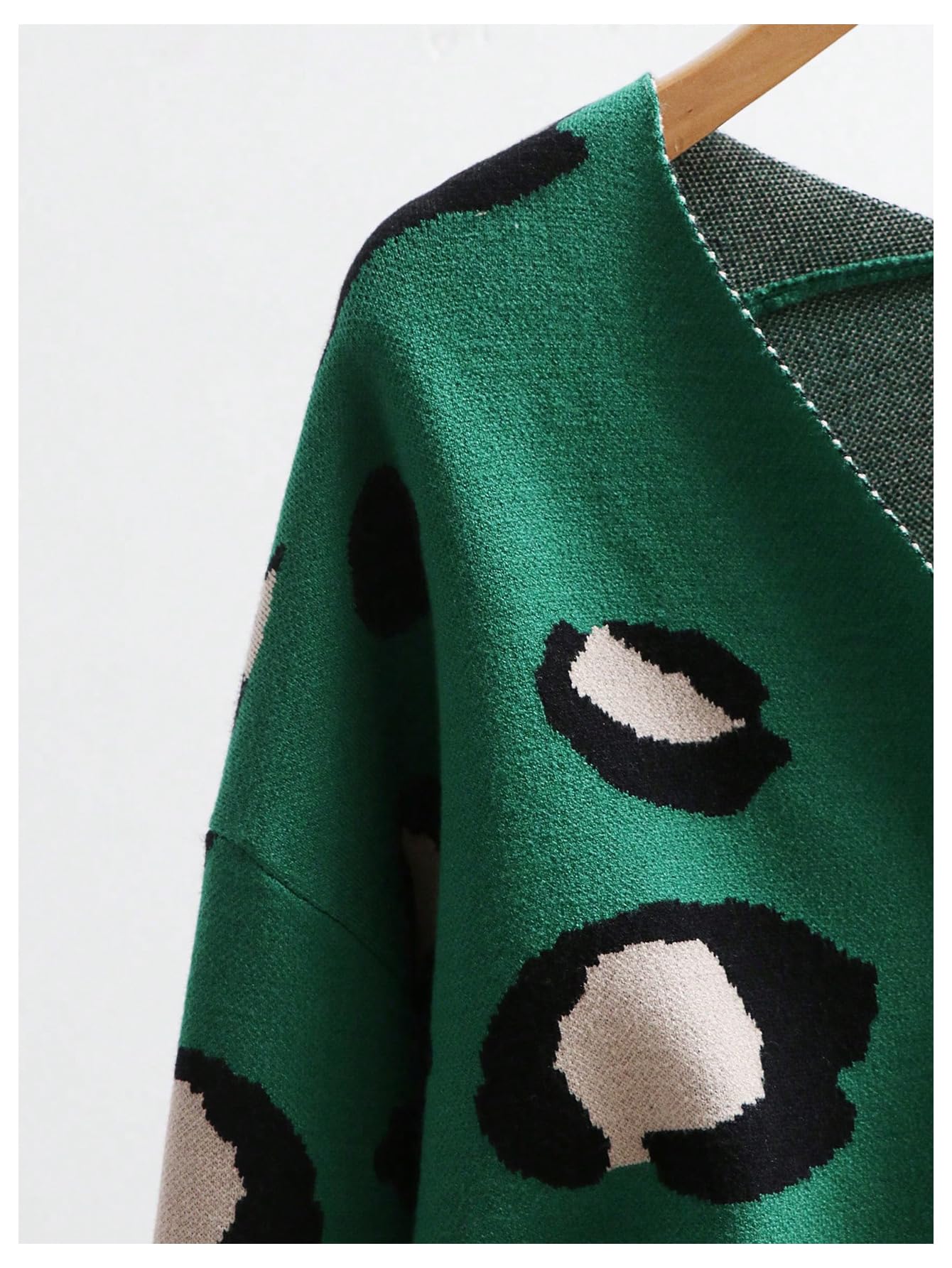 Foto 5 pulgar | Suéter Con Cuello En V Y Estampado De Tigre De Leopardo Para Mujer, Wdirara - Venta Internacional.