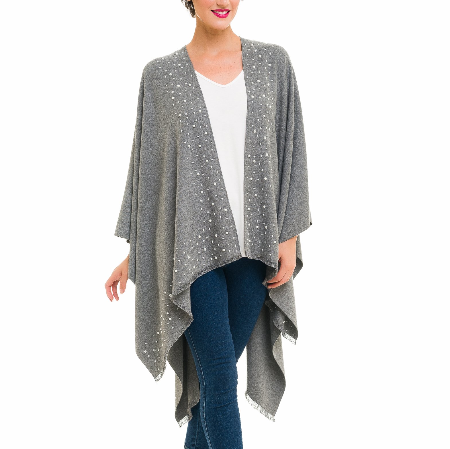 Foto 3 pulgar | Suéter Tipo Cárdigan Con Capucha Tipo Poncho Ruana Para Mujer - Venta Internacional.