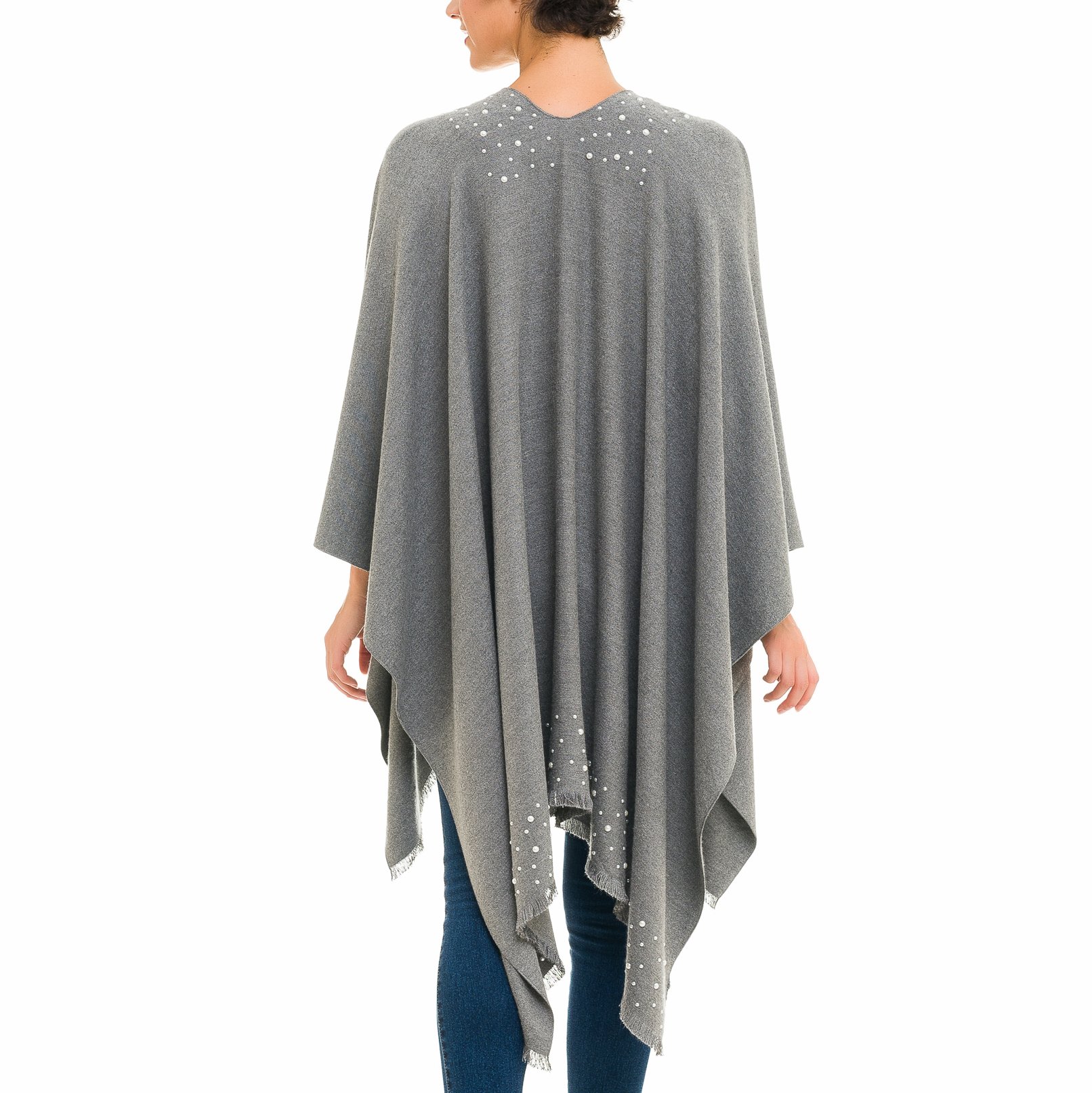 Foto 6 pulgar | Suéter Tipo Cárdigan Con Capucha Tipo Poncho Ruana Para Mujer - Venta Internacional.