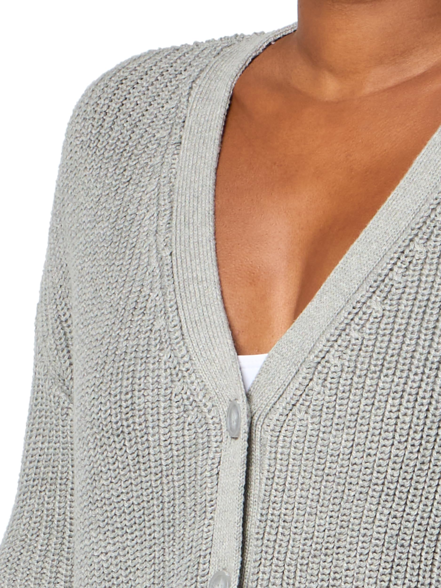Foto 4 pulgar | Cárdigan Florence By Mills Bright Side Cropped Heather Grey - Venta Internacional.