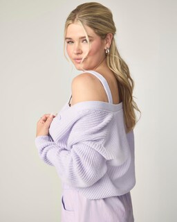 Foto 2 | Chaqueta Florence De Mills Bright Side Cropped Purple Haze - Venta Internacional.