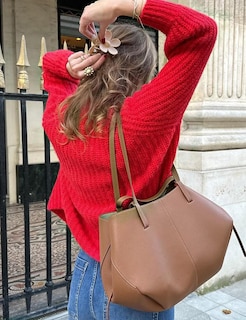 Foto 3 | Jersey Tipo Cárdigan Yimoon Para Mujer, De Punto Grueso Y2k, Rojo - Venta Internacional.