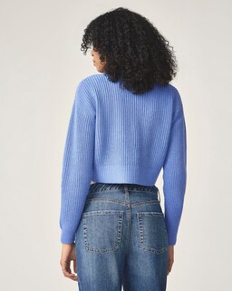 Foto 4 | Chaqueta Florence By Mills Bright Side Cropped Ultramarine - Venta Internacional.