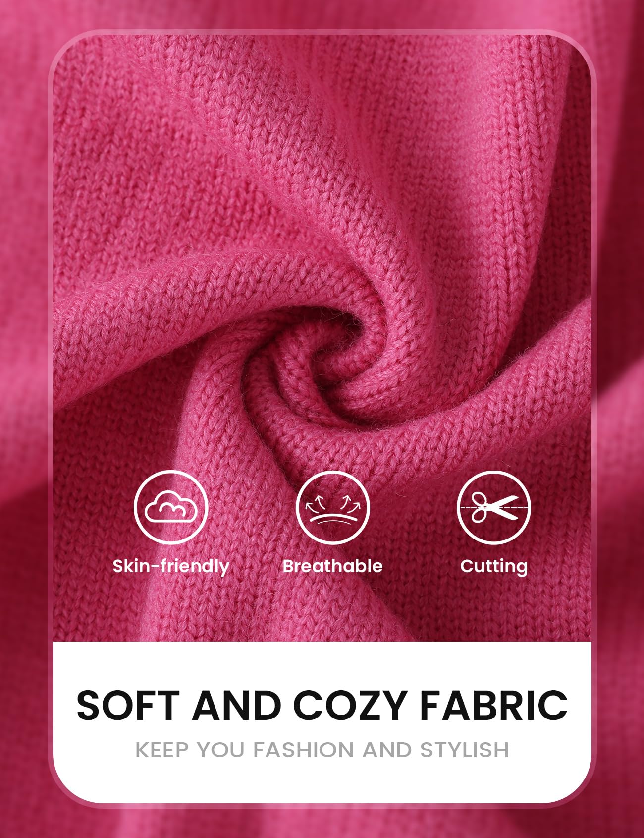 Foto 7 | Jersey Tipo Cárdigan Yimoon Color Block Con Capucha En La Parte Delantera Abierta, Rosa - Venta Internacional.