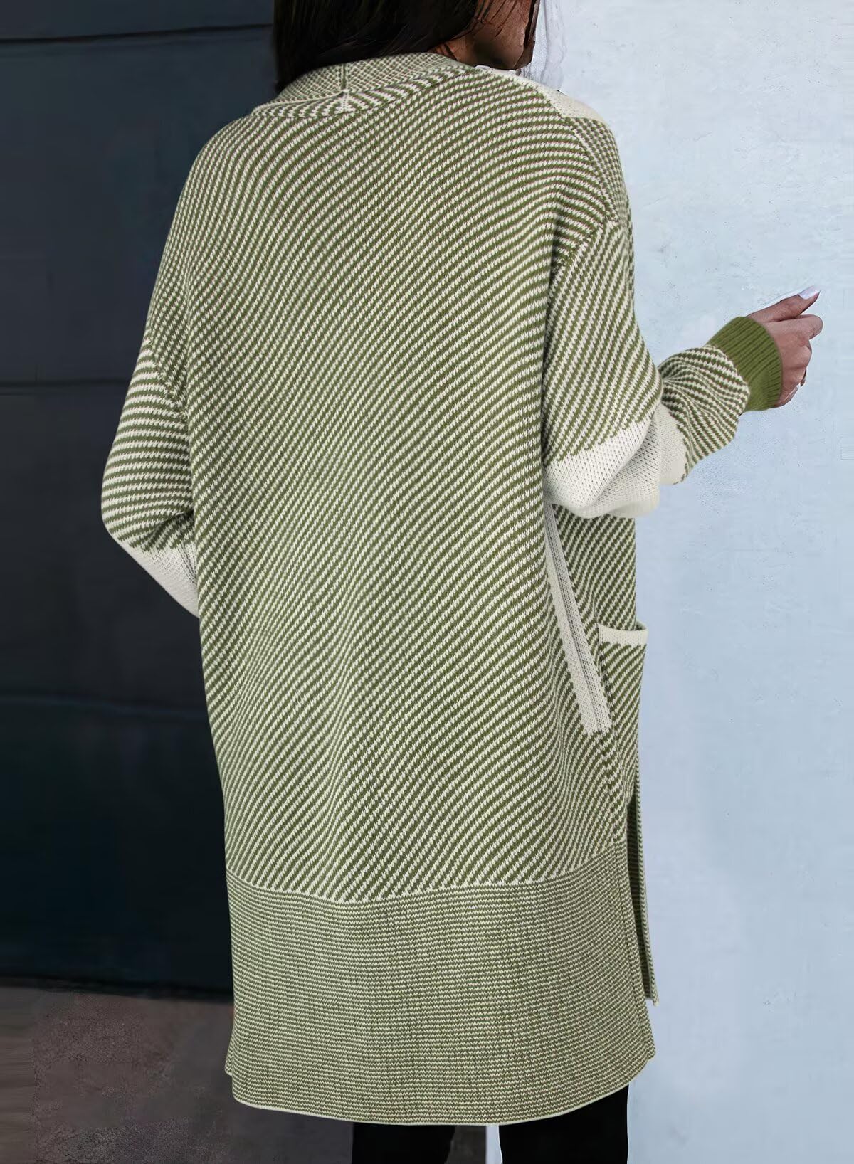 Foto 4 pulgar | Jersey Astylish De Punto Extragrande Para Mujer  Color Verde Brumoso - Venta Internacional.