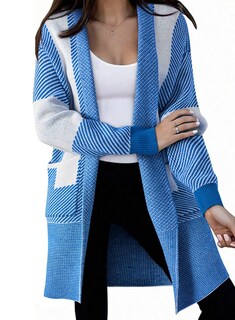 Foto 1 | Suéter Tipo Cárdigan Elegante A La Moda Para Mujer Color Azul Cielo - Venta Internacional.