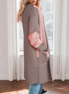 Foto 2 | Jersey Tipo Cárdigan Astylish Chunky Para Mujer Color Rosa Claro Talla L - Venta Internacional.
