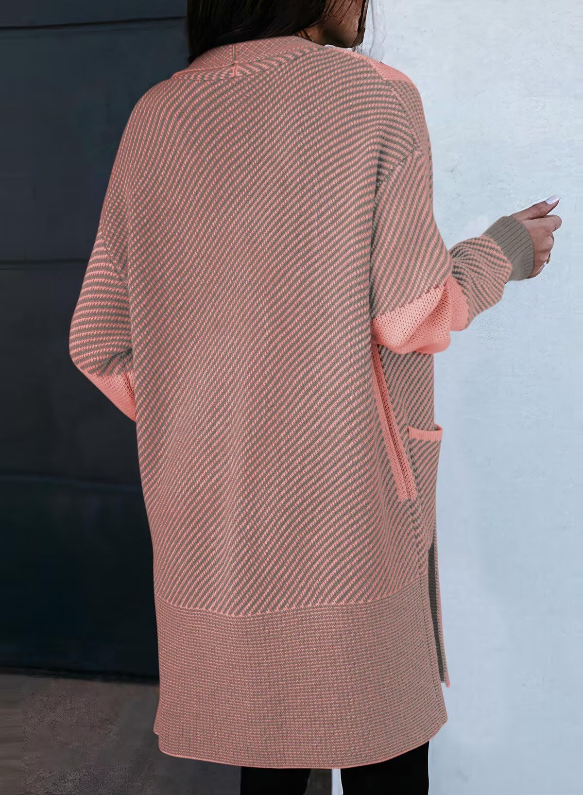Foto 4 pulgar | Jersey Tipo Cárdigan Astylish Chunky Para Mujer  Color Rosa Claro  Talla L - Venta Internacional.