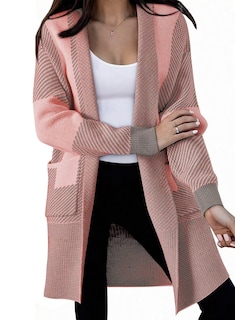 Foto 1 | Cárdigan Astylish De Manga Larga A La Moda Para Mujer En Bloque De Colores - Venta Internacional.