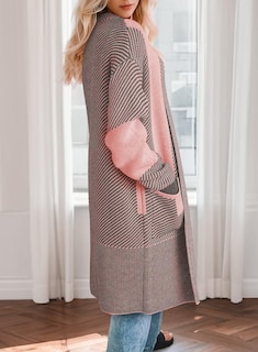 Foto 2 | Cárdigan Astylish De Manga Larga A La Moda Para Mujer En Bloque De Colores - Venta Internacional.