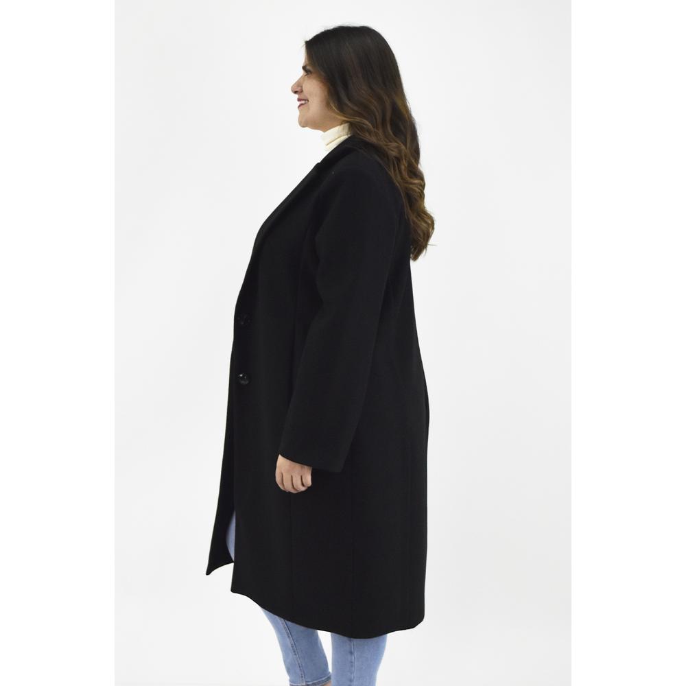 Foto 2 | Abrigo Largo Roman Fashion Tallas Extras 2055 color Negro