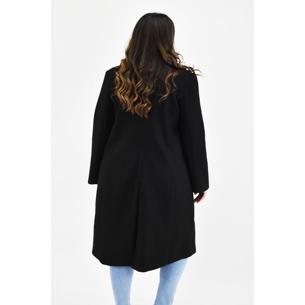 Foto 4 pulgar | Abrigo Largo Roman Fashion Tallas Extras 2055 color Negro