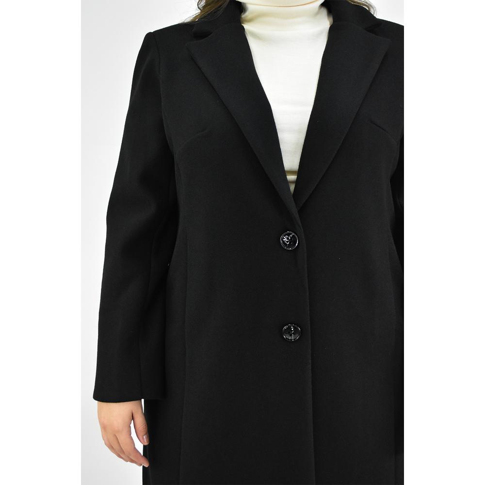 Foto 4 | Abrigo Largo Roman Fashion Tallas Extras 2055 color Negro
