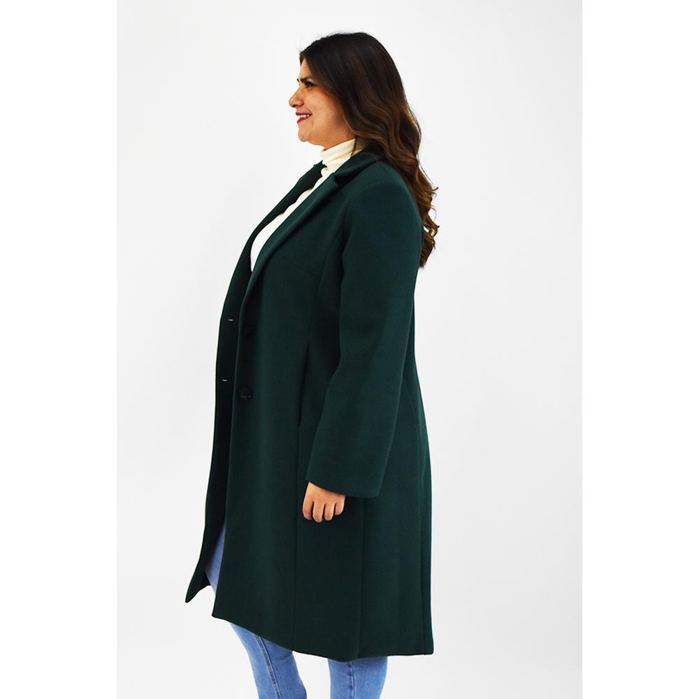 Foto 2 | Abrigo Largo Roman Fashion Tallas Extras 2055 color Verde