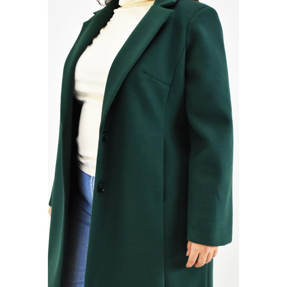 Foto 5 pulgar | Abrigo Largo Roman Fashion Tallas Extras 2055 color Verde