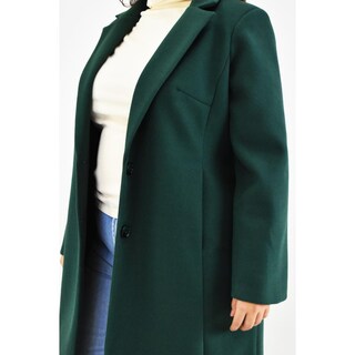 Foto 4 | Abrigo Largo Roman Fashion Tallas Extras 2055 color Verde