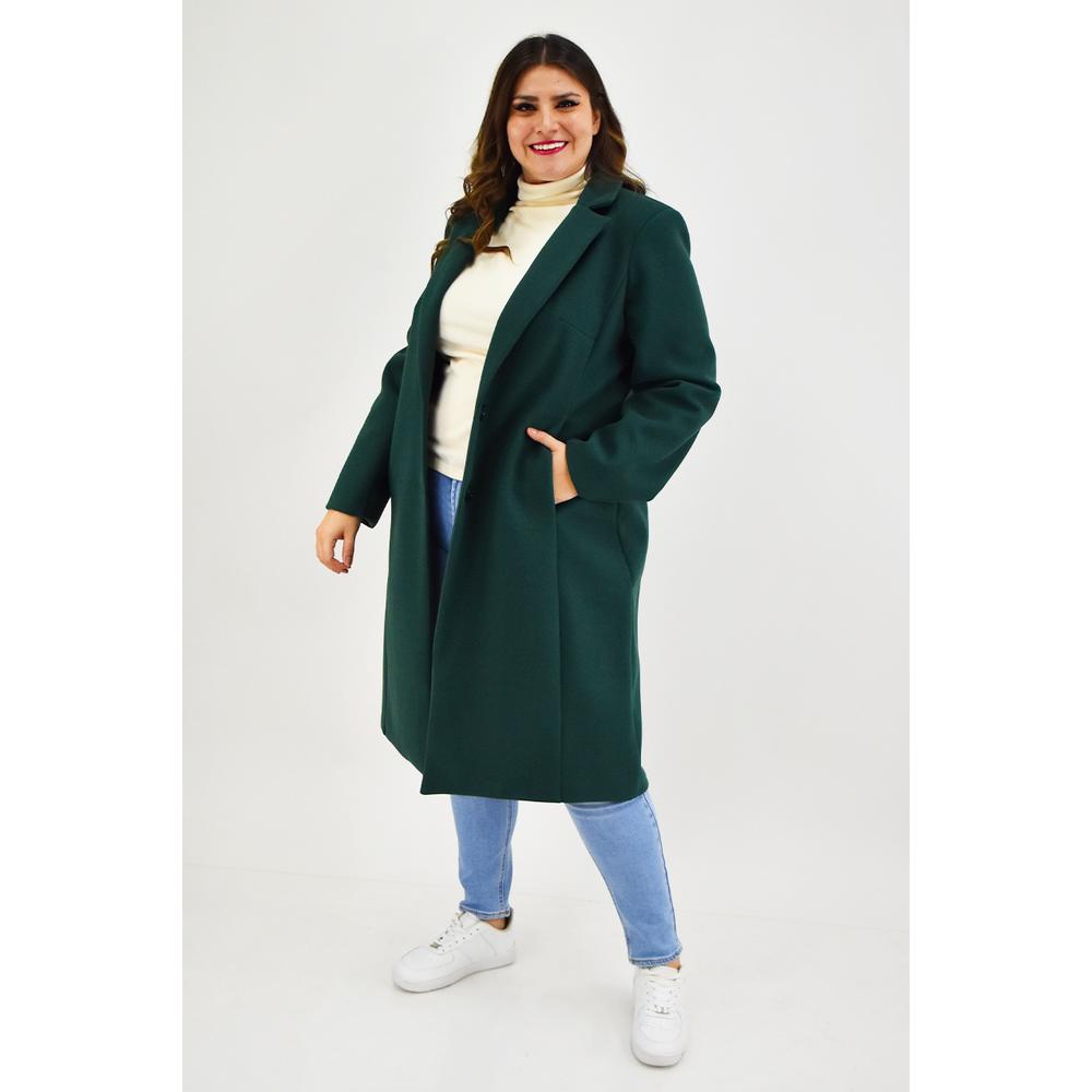 Foto 6 | Abrigo Largo Roman Fashion Tallas Extras 2055 color Verde