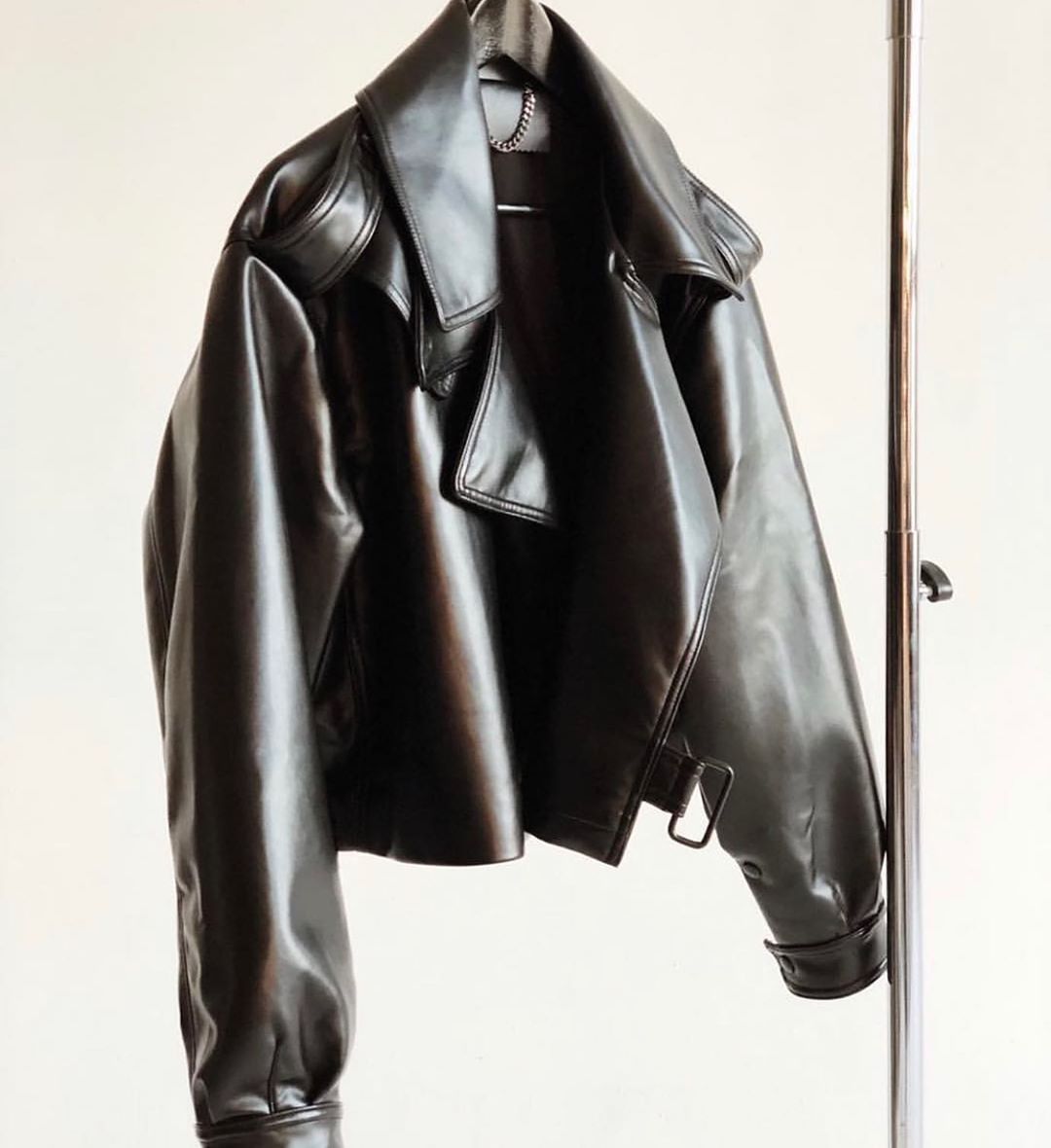 Foto 4 | Venta Internacional-chaqueta Motera De Piel Sintética Para Mujer - Nergo