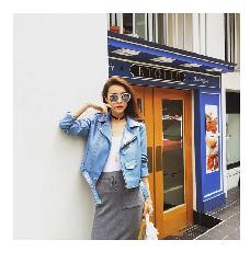 Foto 2 | Venta Internacional-chaqueta De Piel Sintética Para Mujer, Azul, Estilo Coreano