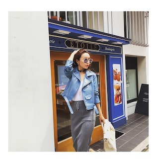 Foto 3 | Venta Internacional-chaqueta De Piel Sintética Para Mujer, Azul, Estilo Coreano