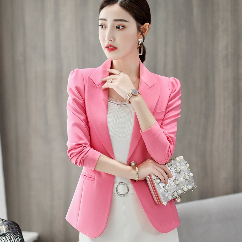 Foto 2 pulgar | Venta Internacional-chaqueta Blazer Luckbn De Poliéster Para Mujer, Elegante, De Oficina