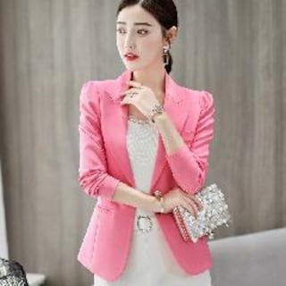 Foto 2 | Venta Internacional-chaqueta Blazer Luckbn De Poliéster Para Mujer, Elegante, De Oficina