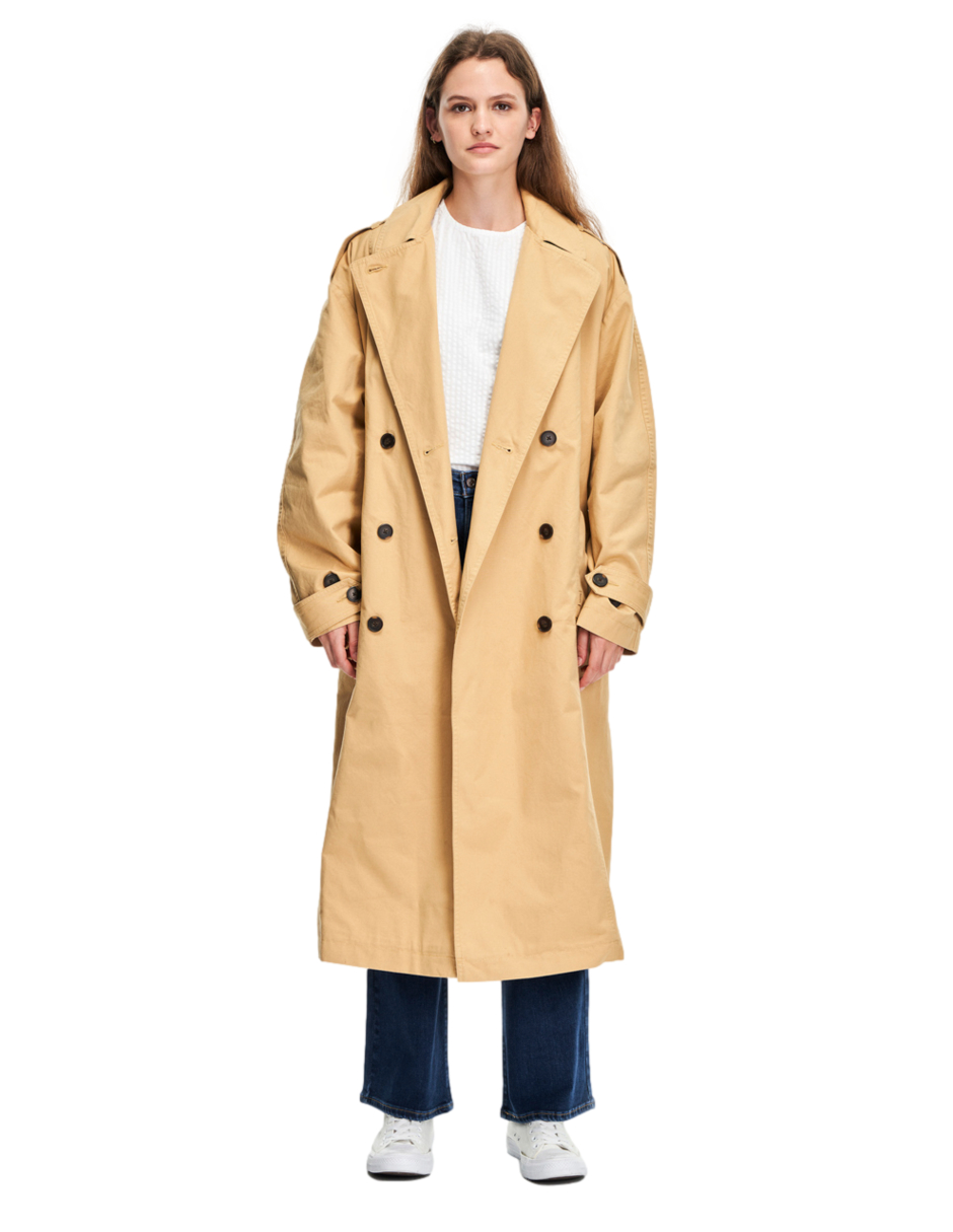 Foto 2 pulgar | Gabardina Levi's Sydney Classic Trench Marrón para Mujer