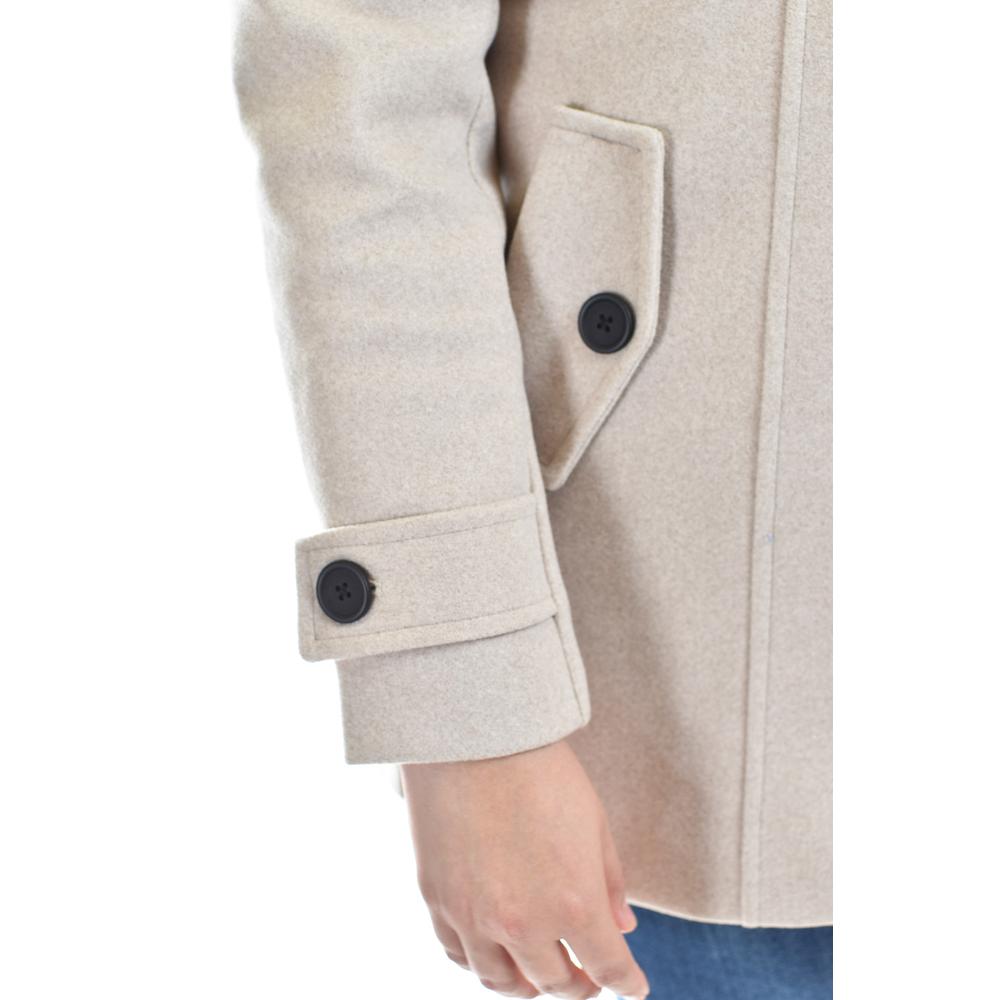 Foto 5 pulgar | Abrigo Con Capucha Roman Fashion /tallas Extras, 1020 (beige) Beige