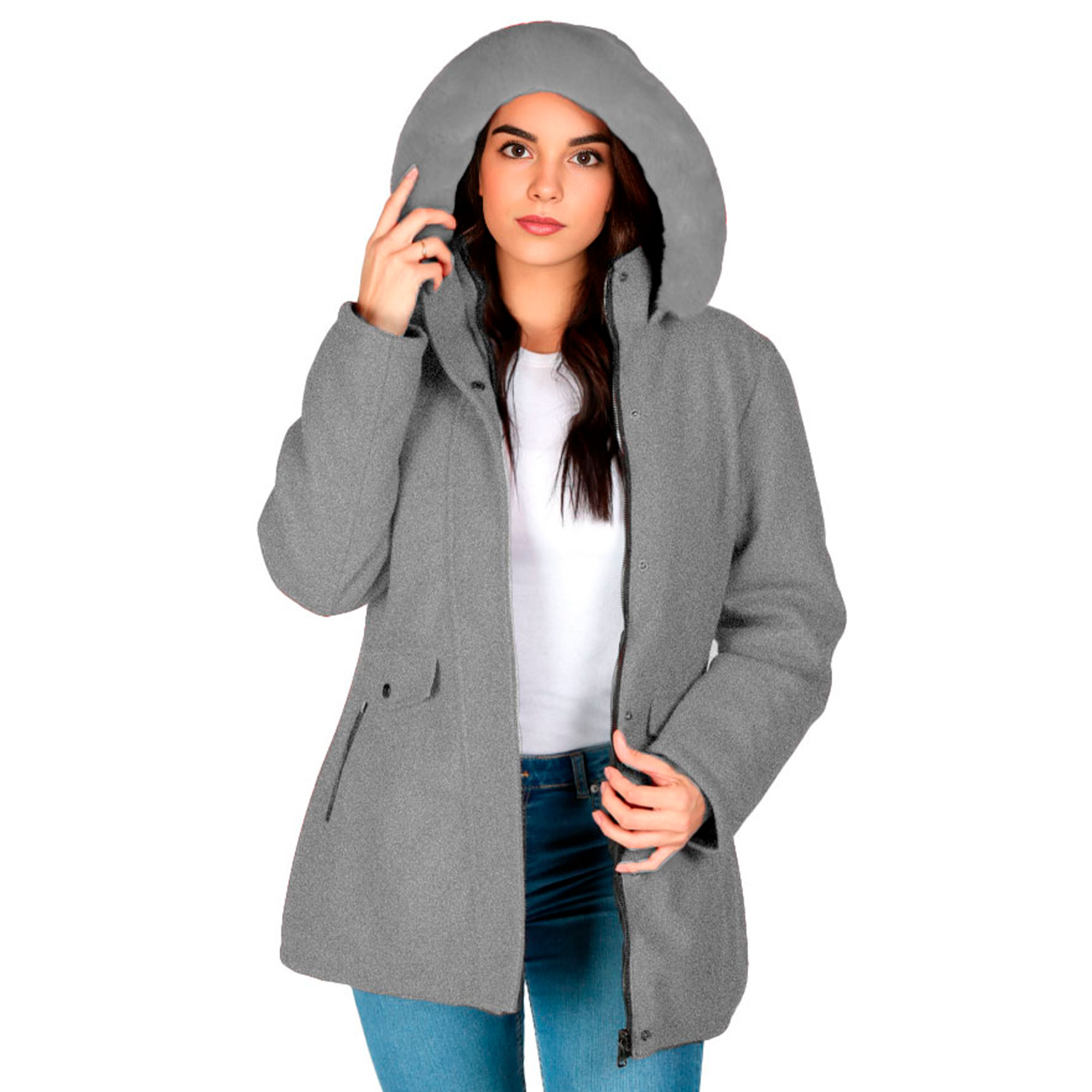 Foto 1 | Abrigo Britos Jeans Mujer Cazadora Doble Vista Tr4092