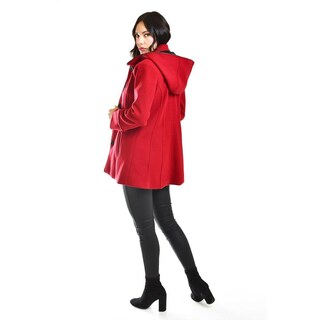 Foto 3 | Abrigo Con Capucha Desmontable Roman Fashion /juvenil, 810 (rojo) Rojo