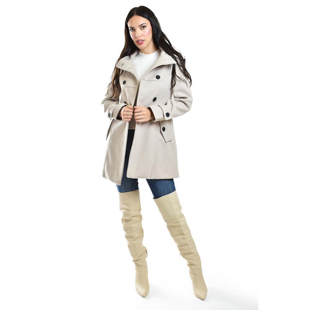 Foto 2 pulgar | Abrigo Con Capucha Roman Fashion / Juvenil, 1020 (beige) Beige